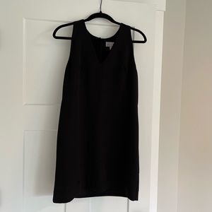 Milly LBD v-neck black mini dress size 4 (small)